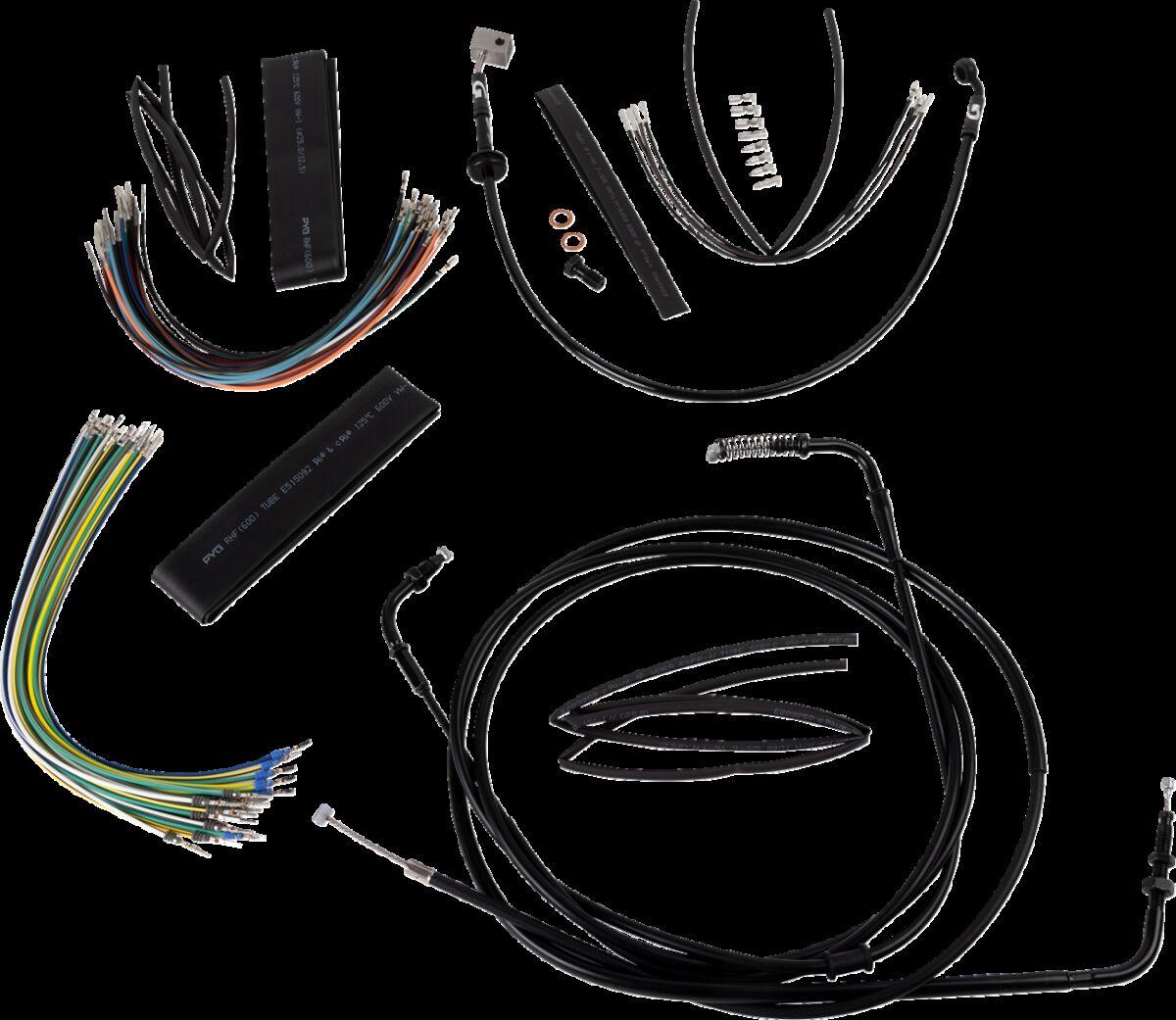 B30-1307 - Burly Extended Cable Kit For Honda CMX 1100 2021-2024 30.5cm (12") - Black