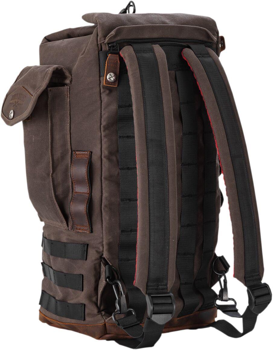 B15-1013D - Burly Voyager Sissy Bar Backpack - Brown