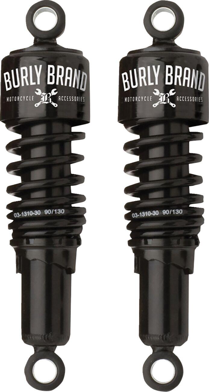 B28-1202B - Burly Slammer Shocks For Harley Davidson FXD 1340 1995-1998 Rear 267.00 mm (10.50") - Black