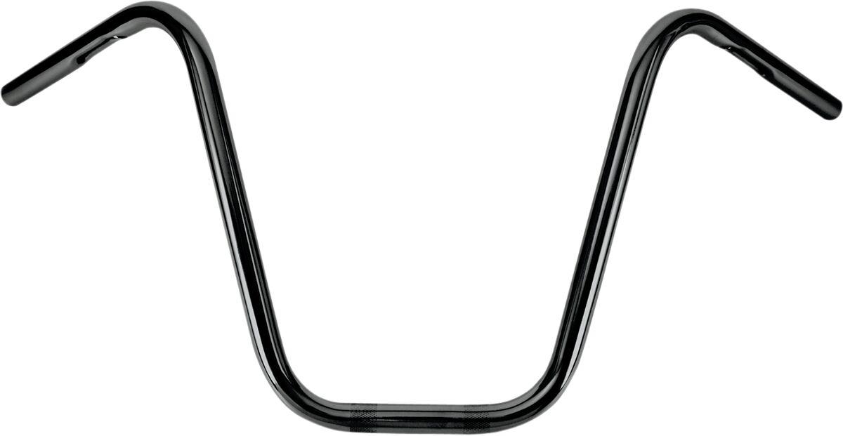 B28-337 - Burly 1" Narrow Bottom Ape Hanger Handlebar For Harley Davidson XL 1200 C 2007-2020 35.5 cm (14") - Black