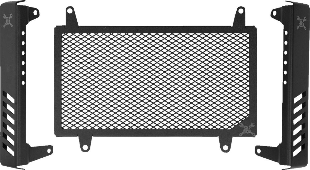B10-3009B - Burly Slash Cut Radiator Guards Set For Honda CMX 1100 Rebel 2021-2024 - Black