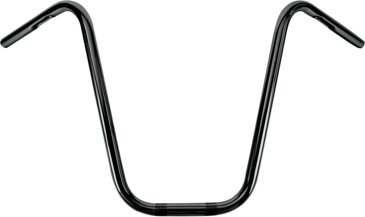 B28-339 - Burly 1" Narrow Bottom Ape Hanger Handlebar For Harley Davidson XL 1200 C 2007-2020 40.5 cm (16") - Black