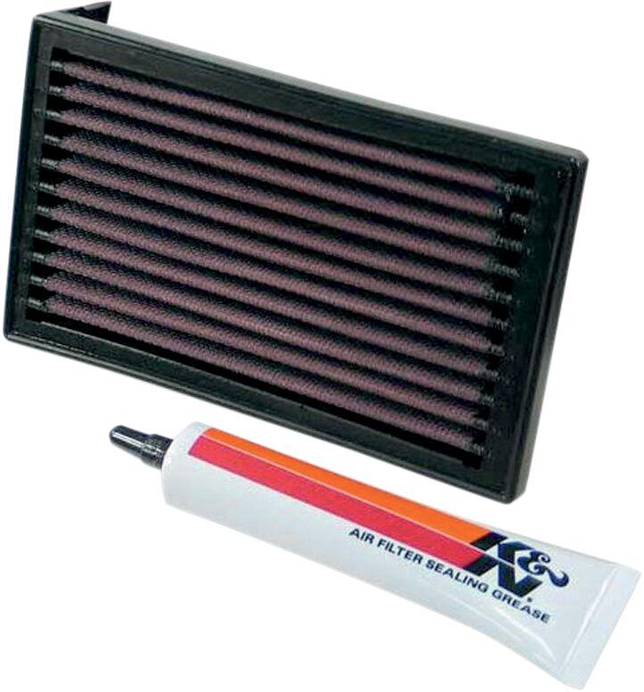 YA-6090 - K&N High Flow Air Filter For Yamaha XT 600 1990 - Black/Red