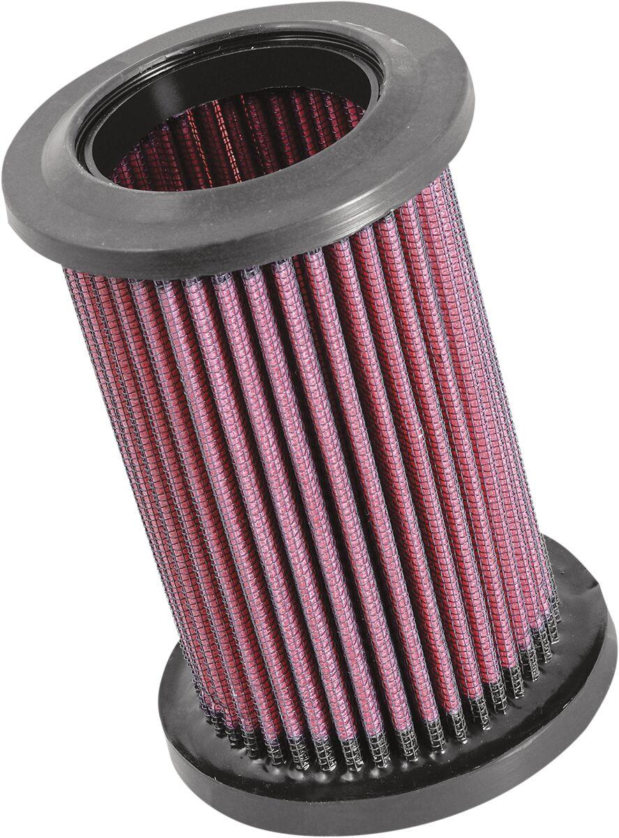DU-1006 - K&N High Flow Air Filter For Ducati GT 1000 2006-2010 - Black/Red