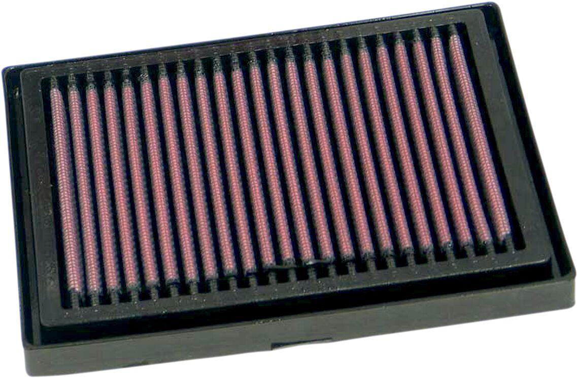 AL-1004 - K&N High Flow Air Filter For Aprilia RSV 1000 R 2004-2009 - Black/Red