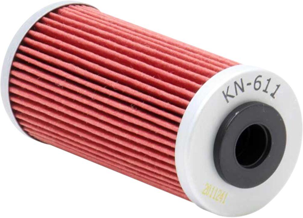 KN-611 - K&N Performance Oil Filter For Sherco 4.5 450I 2005-2008 - Red/Silver
