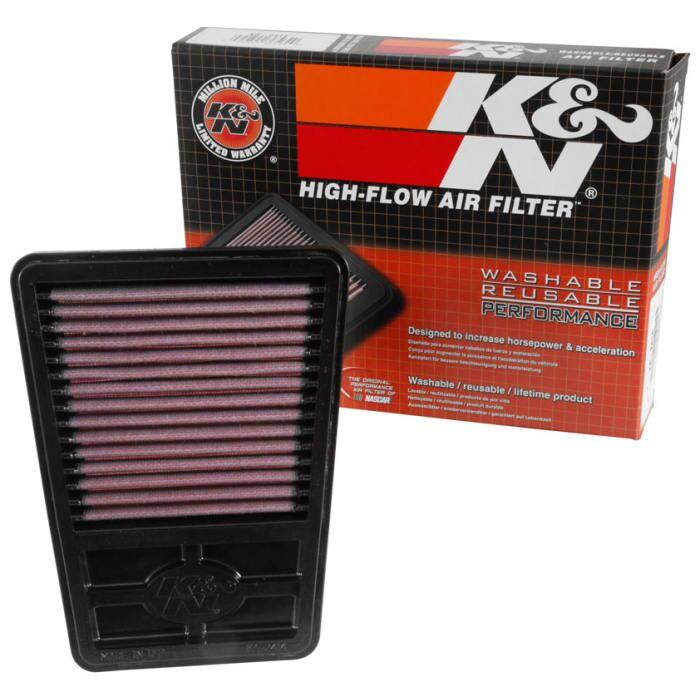 KA-2414 - K&N High Flow Air Filter For Kawasaki Ninja 125 2019-2024 - Black/Red