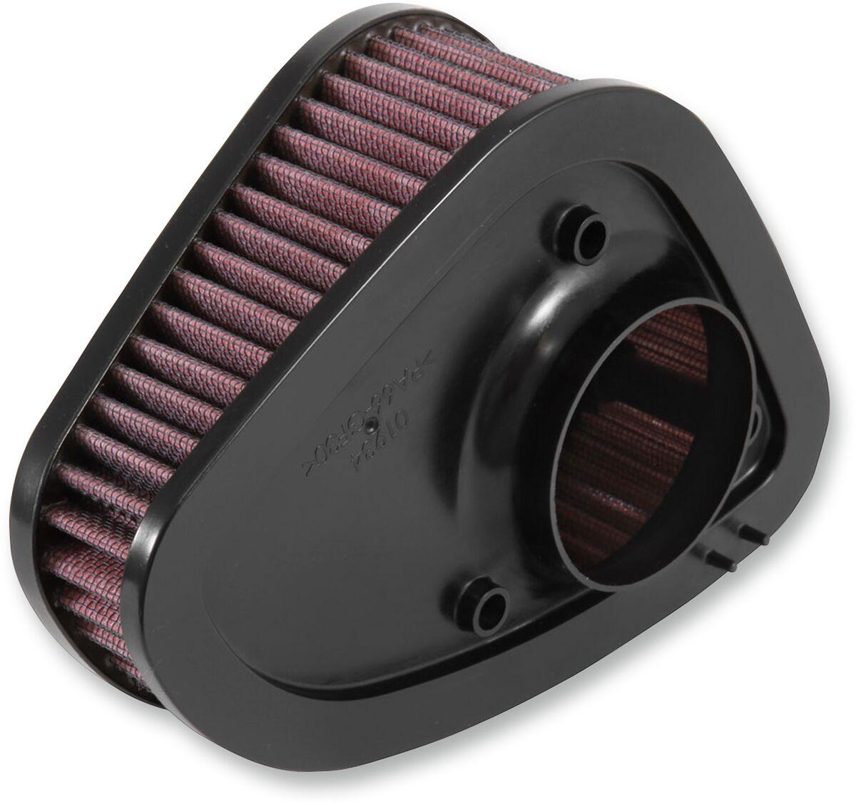 HD-1717 - K&N High Flow Air Filter For Harley Davidson FLH 1868 2021 - Black/Red