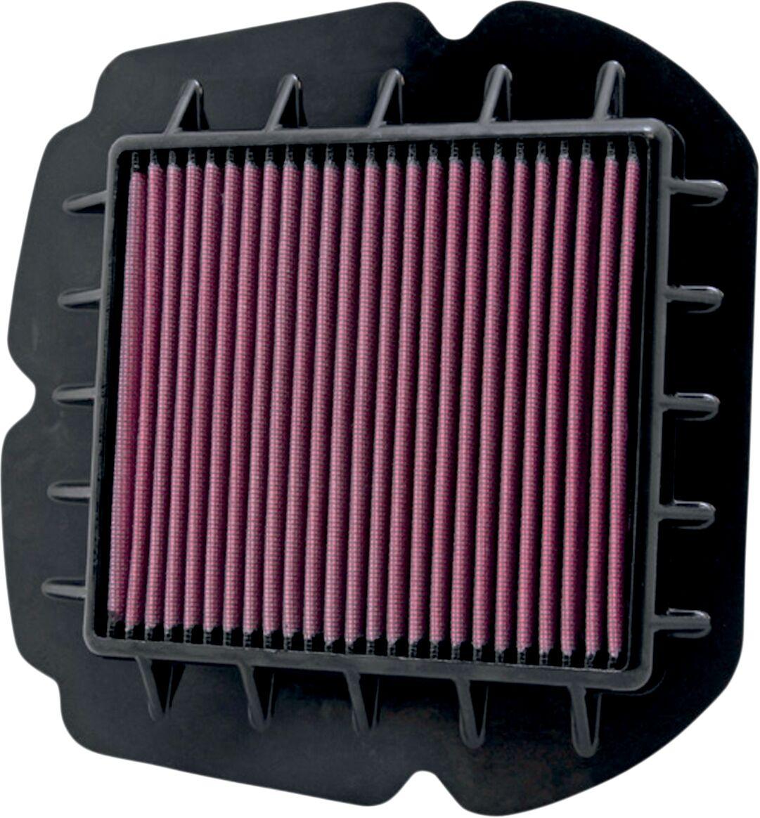 SU-6509 - K&N High Flow Air Filter For Suzuki SFV 650 2009-2015 - Black/Red