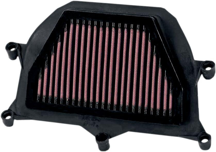 YA-6006 - K&N High Flow Air Filter For Yamaha YZF-R6 600 2006-2020 - Black/Red