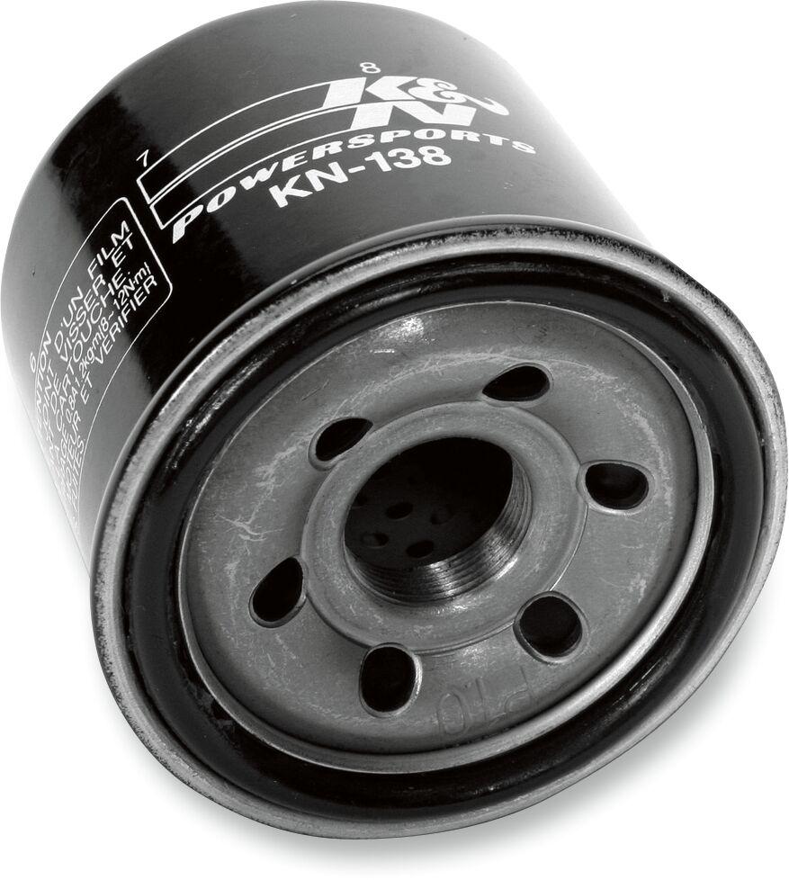 KN-138 - K&N Performance Oil Filter For Arctic Cat Textron 400 2X4 2007-2008 - Black
