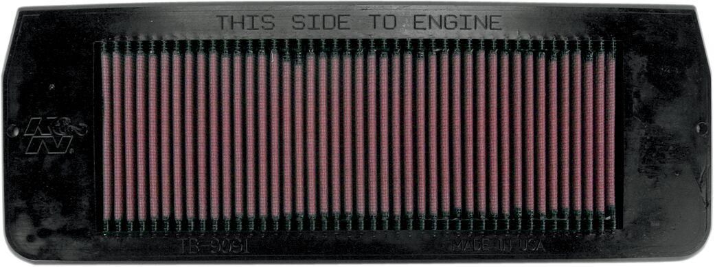 TB-9091 - K&N High Flow Air Filter For Triumph Daytona 1000 1992 - Black/Red