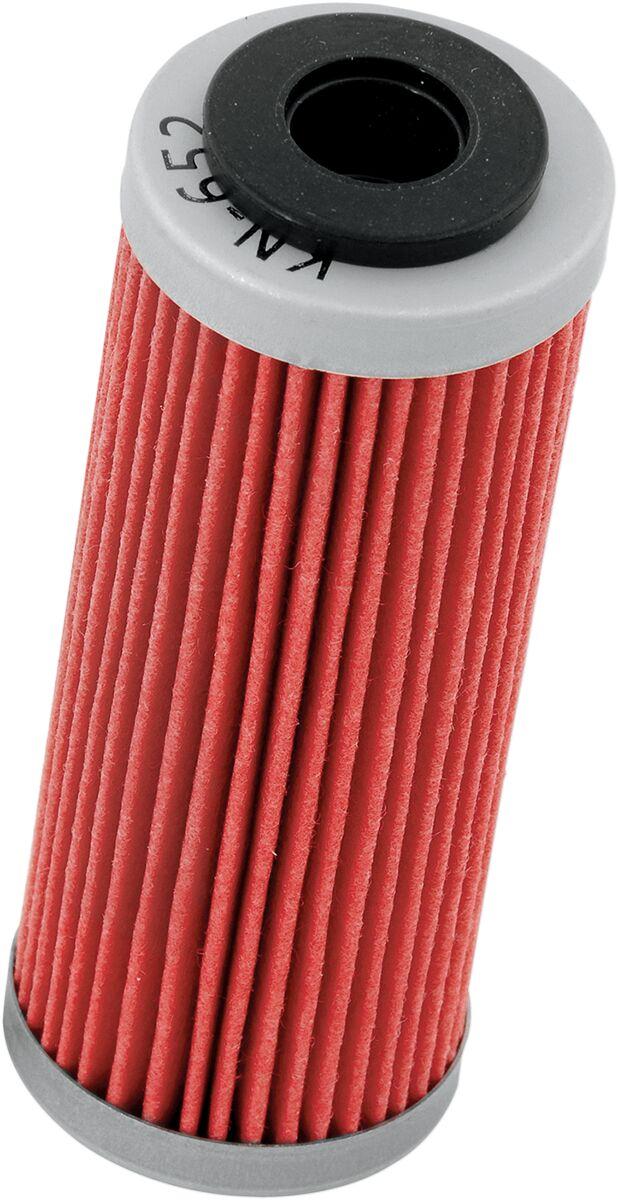 KN-652 - K&N Performance Oil Filter For Gas Gas EC250F 2021-2023 - Red/Silver