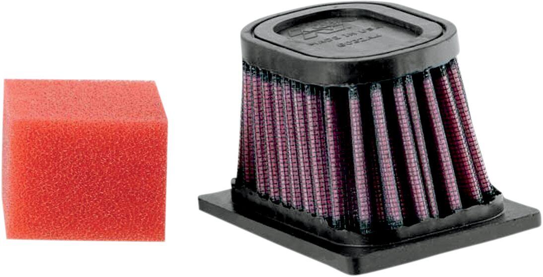 BM-6501 - K&N High Flow Air Filter For BMW F 650 GS 2000-2008 - Black/Red