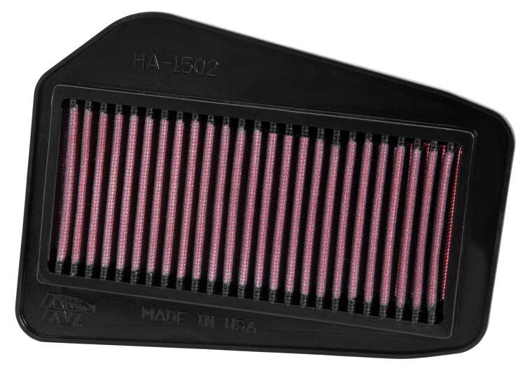 HA-1502 - K&N High Flow Air Filter For Honda CBR 125 R 2004-2016 - Black
