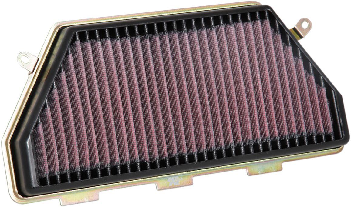 HA-1017 - K&N High Flow Air Filter For Honda CBR 1000 RR 2017-2019 - Black/Red
