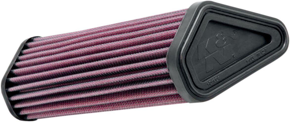 DU-1210 - K&N High Flow Air Filter For Ducati MultiStrada 1200 2010-2012 - Black/Red