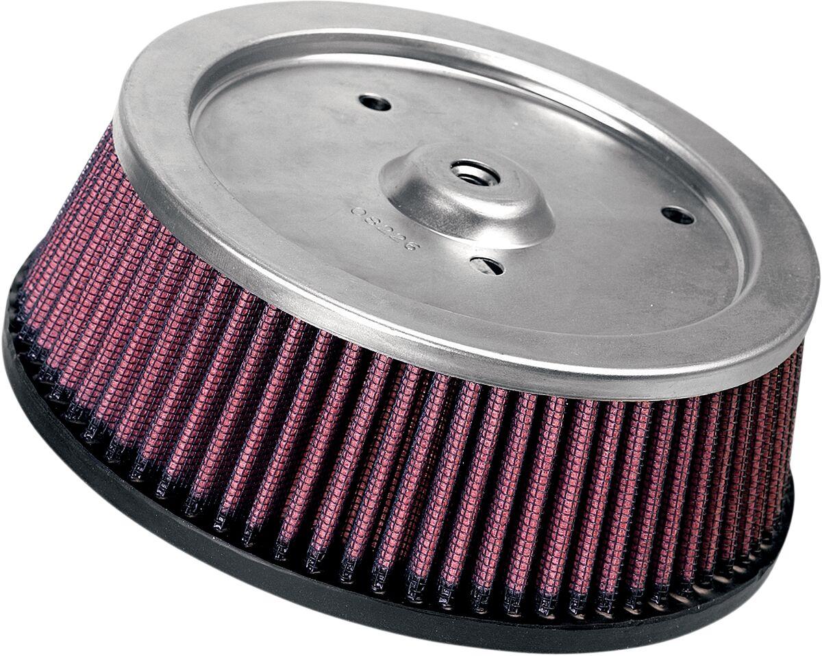 HD-0800 - K&N High Flow Air Filter For Harley Davidson FLHRSE3 1800 2007 - Black/Red