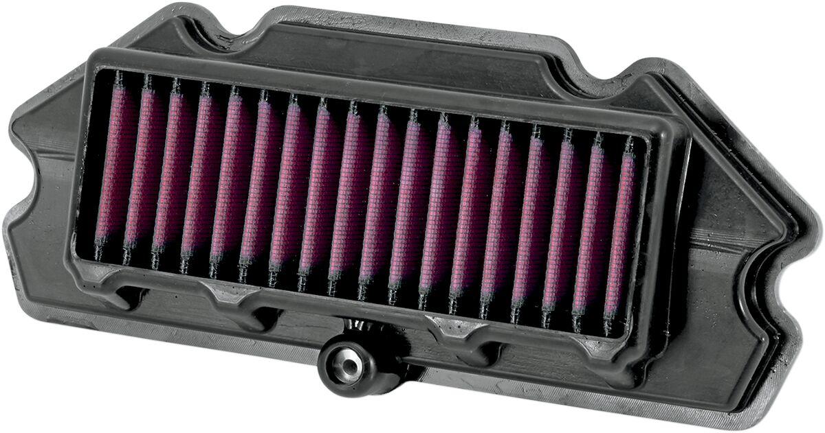 KA-6512 - K&N High Flow Air Filter For Kawasaki ER-6F 650 2012-2016 - Black/Red