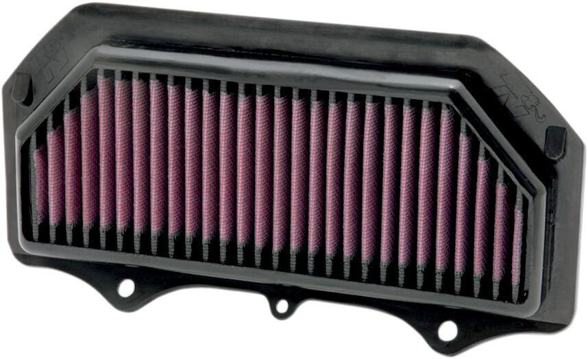 SU-7511 - K&N High Flow Air Filter For Suzuki GSX-R 600 2011-2016 - Black/Red