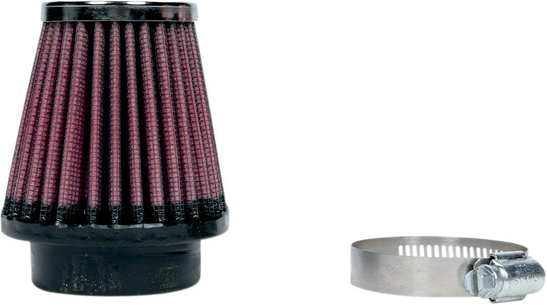 RC-1090 - K&N Universal Clamp On Air Filter For Yamaha XVS 650 1996-2003 - Black/Red