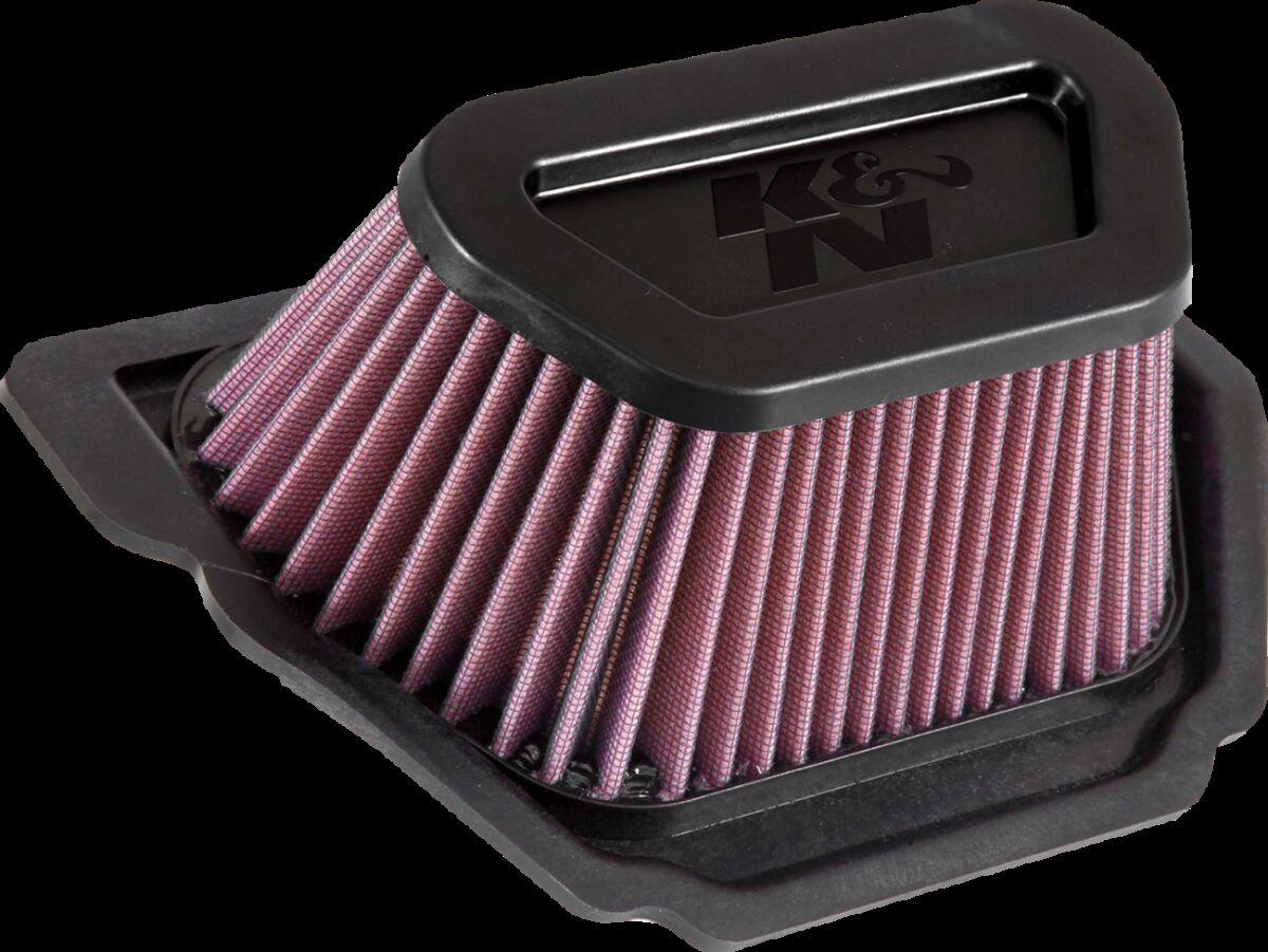 YA-1020 - K&N High Flow Air Filter For Yamaha YZF-R1 1000 2023 - Black/Red