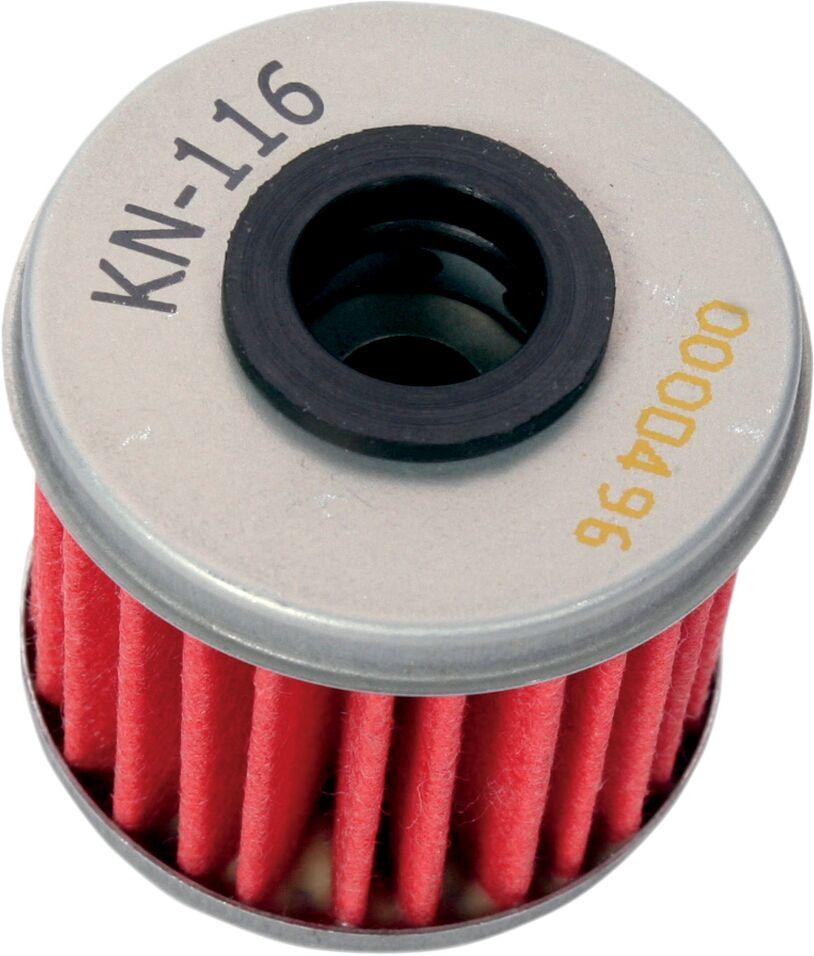 KN-116 - K&N Performance Oil Filter For HM Moto CRE-F 250 R 2004-2009 - Red/Silver