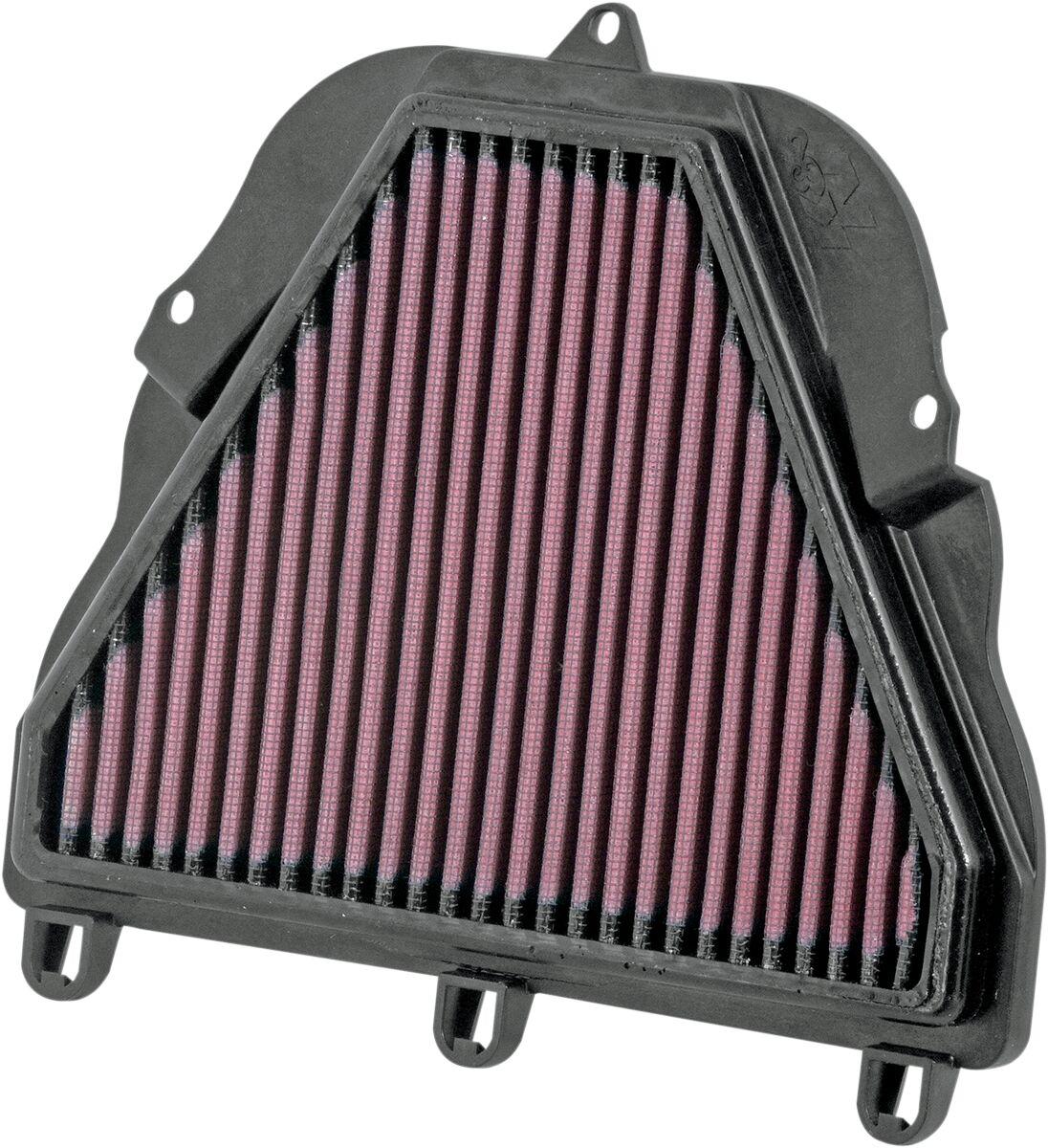 TB-6706 - K&N High Flow Air Filter For Triumph Daytona 675 2006-2012 - Black/Red