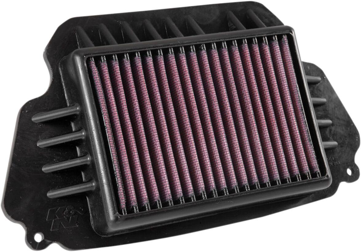 HA-6414 - K&N High Flow Air Filter For Honda CB 650 F 2014-2018 - Black/Red