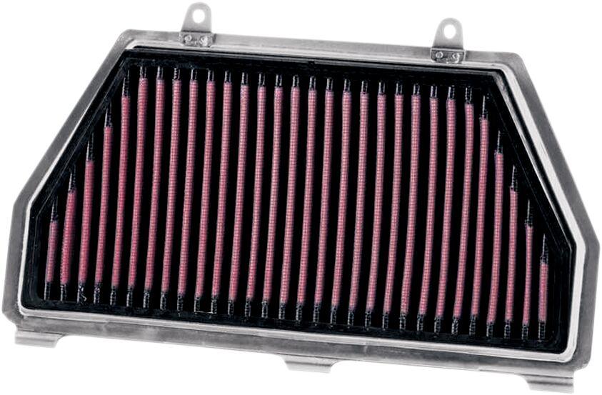 HA-6007 - K&N High Flow Air Filter For Honda CBR600RR 2007-2024 - Black/Red