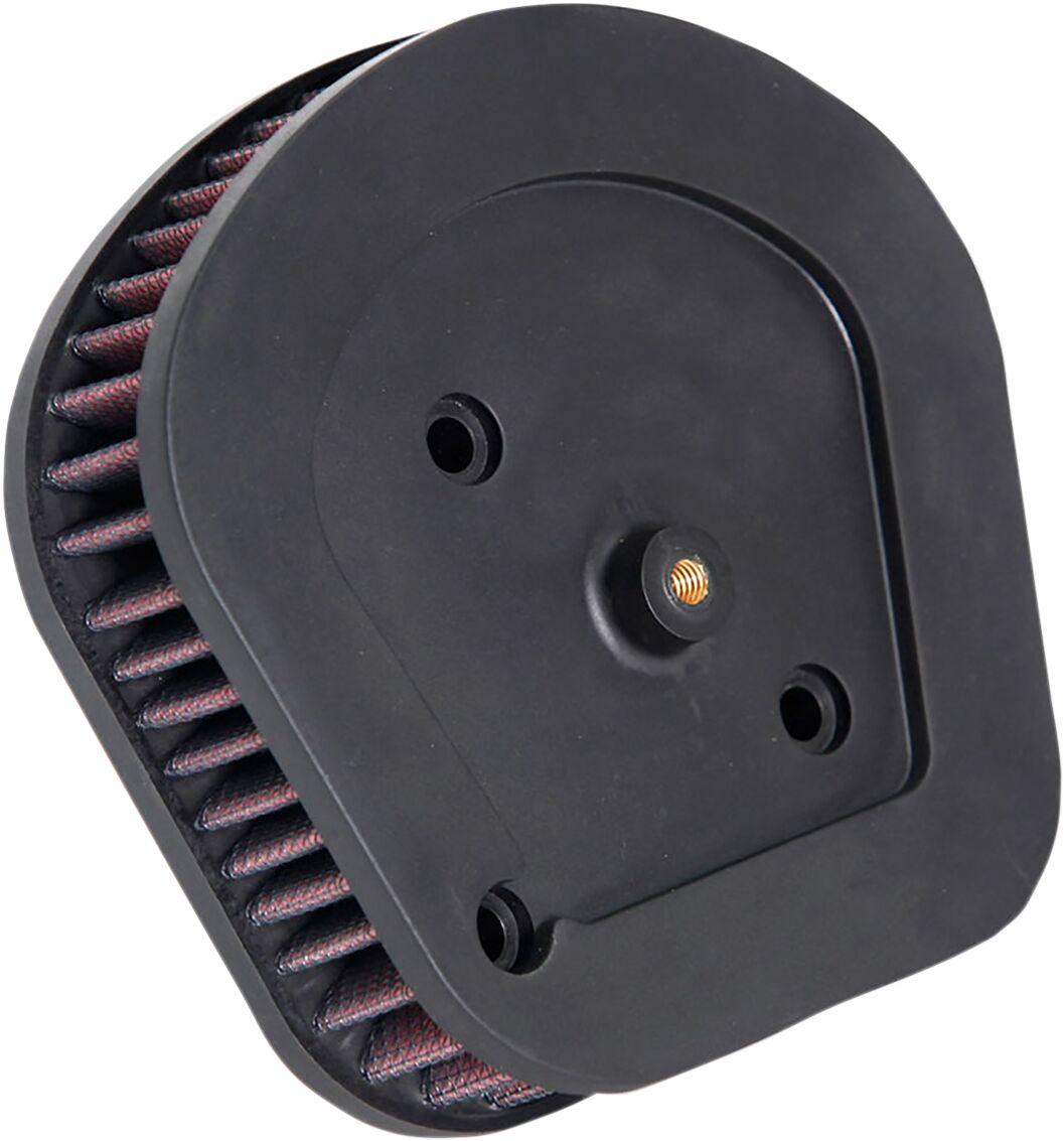 HD-1718 - K&N High Flow Air Filter For Harley Davidson FLDE 1750 2018-2020 - Black/Red