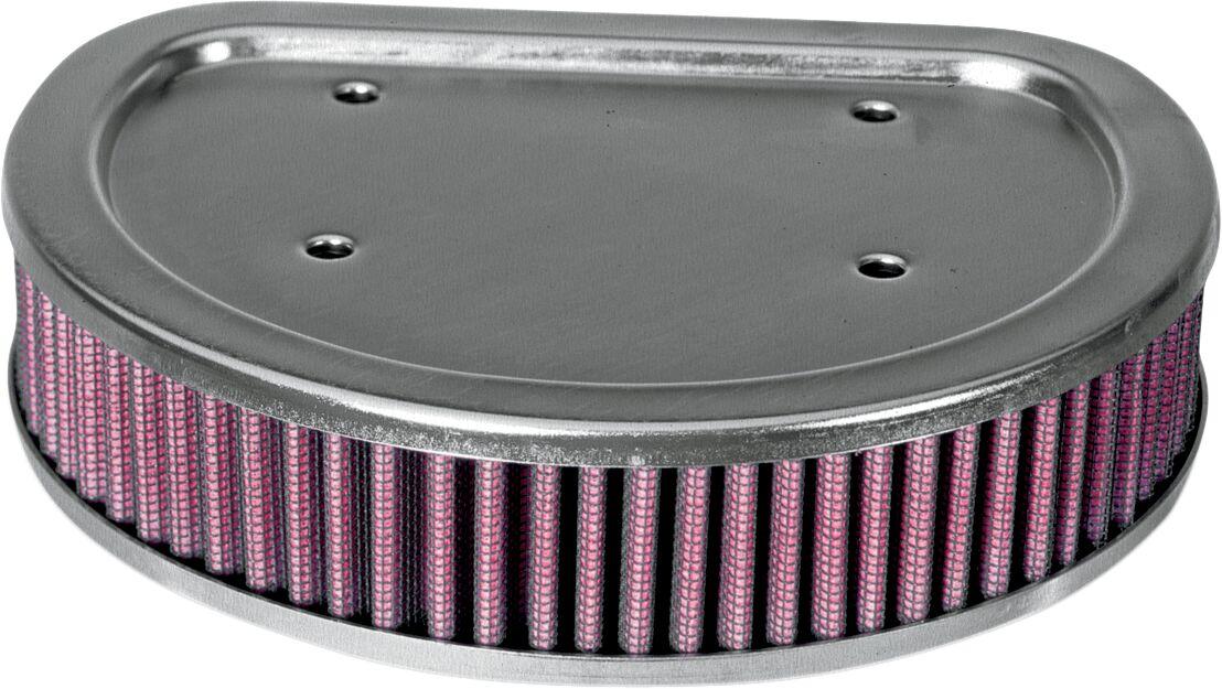 HD-8899 - K&N High Flow Air Filter For Harley Davidson FLHRCI 1450 EFI 1999-2001 - Black/Red