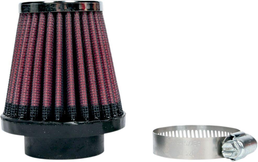 RC-2310 - K&N Universal Clamp On Air Filter For Honda CB 750 A 1976-1978 - Black/Red