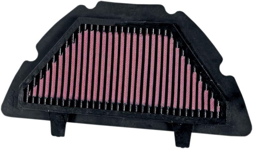 YA-1007 - K&N High Flow Air Filter For Yamaha YZF-R1 1000 2007-2008 - Black/Red