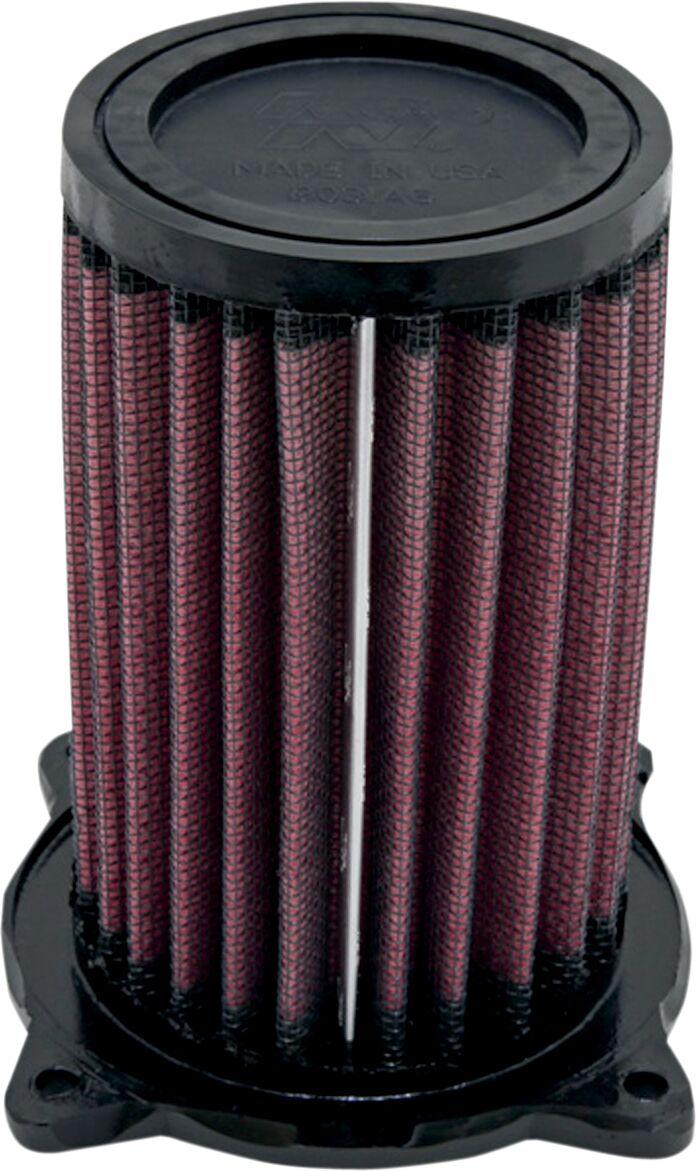 SU-5589 - K&N High Flow Air Filter For Suzuki GS 500 E 1989-2007 - Black/Red