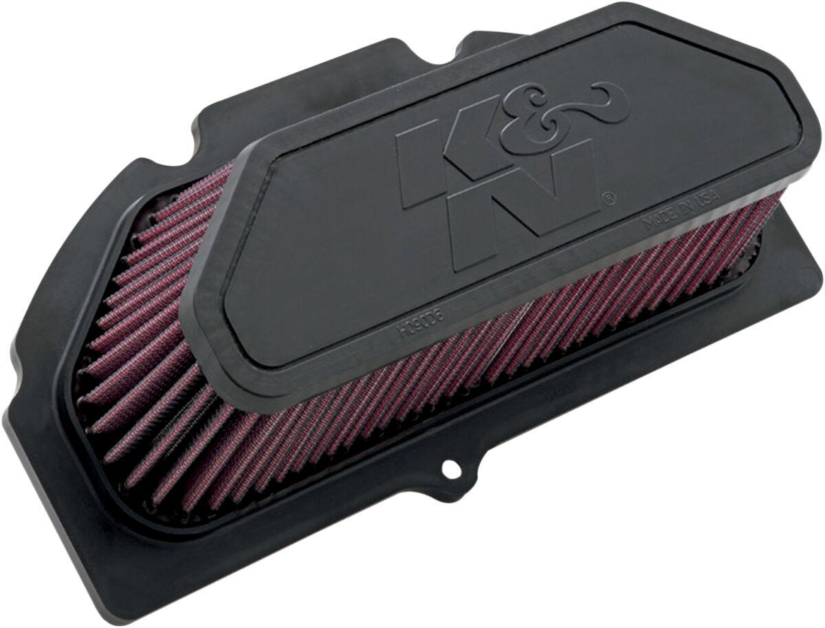 SU-1009 - K&N High Flow Air Filter For Suzuki GSX-R 1000 2009-2014 - Black/Red