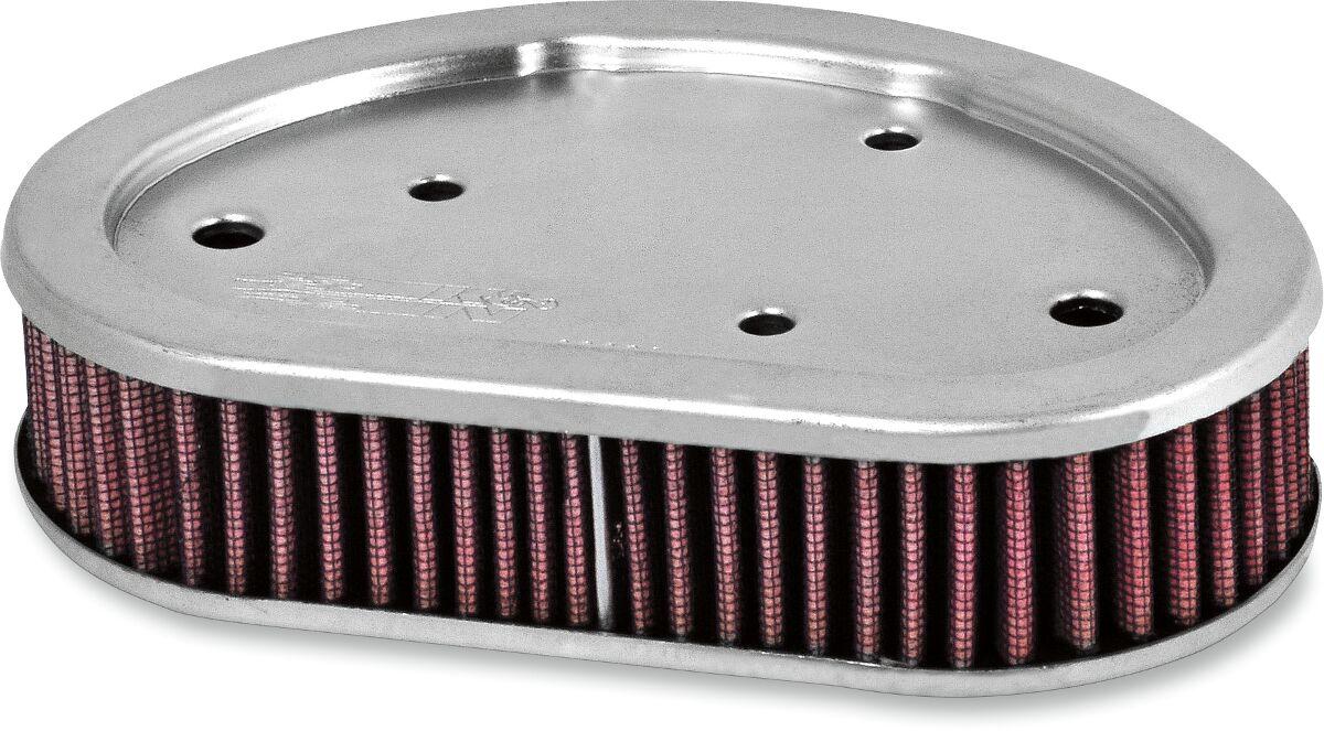 HD-9608 - K&N High Flow Air Filter For Harley Davidson FLD 1690 2012-2013 - Red/Silver