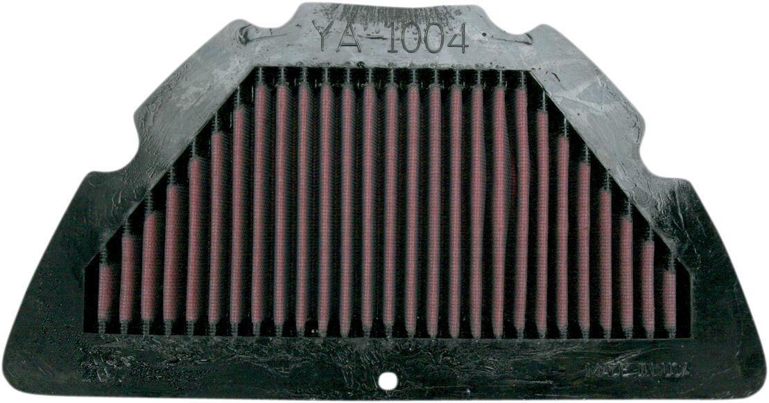 YA-1004 - K&N High Flow Air Filter For Yamaha YZF-R1 1000 2004-2006 - Black/Red