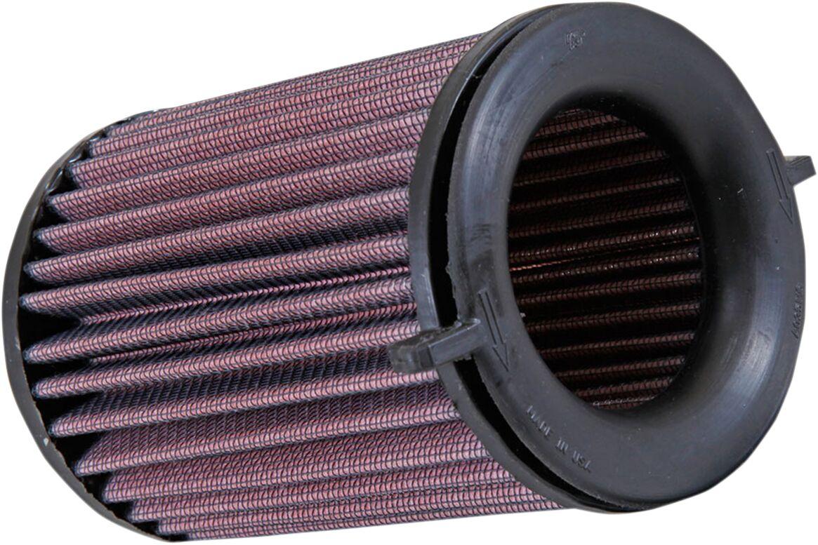 DU-8015 - K&N High Flow Air Filter For Ducati Monster 797 2017-2020 - Black/Red