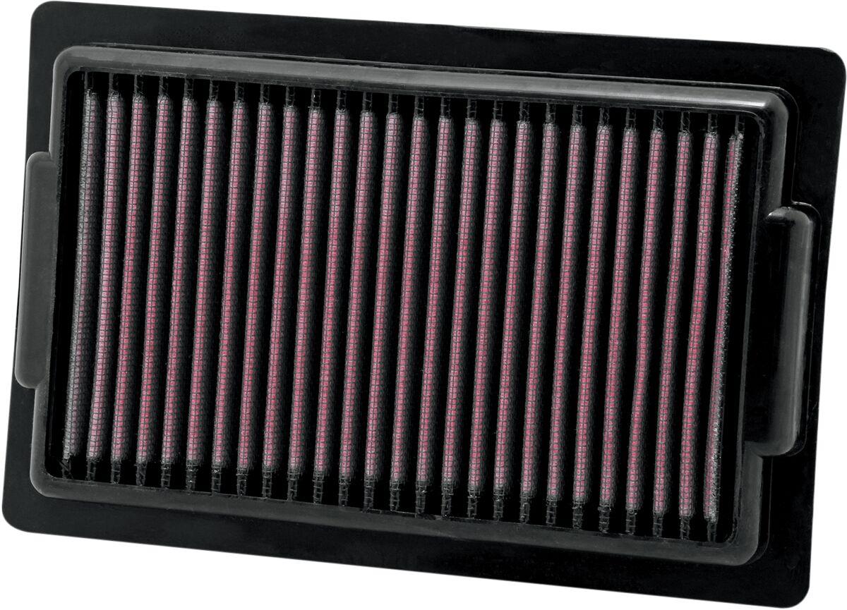 YA-1709 - K&N High Flow Air Filter For Yamaha VMX 1700 2009-2016 - Black/Red