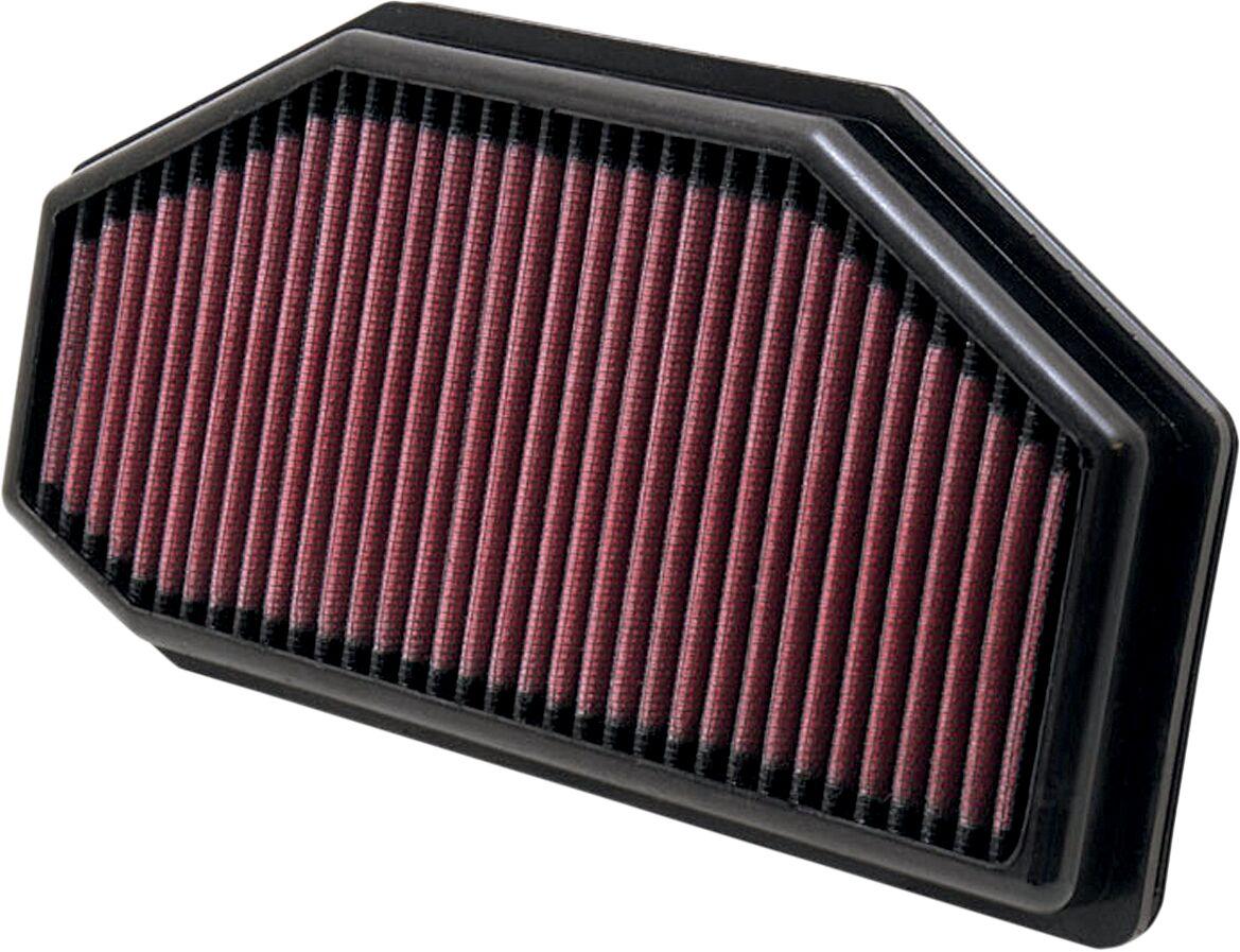 TB-1011 - K&N High Flow Air Filter For Triumph Speed Triple 1050 2011-2016 - Black/Red