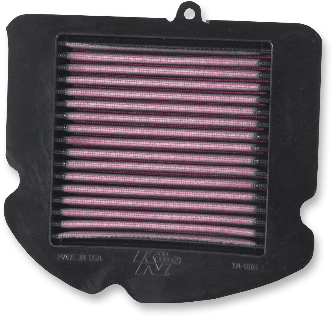 YA-0116 - K&N High Flow Air Filter For Yamaha YXZ 1000 R 2016-2025 - Black/Red