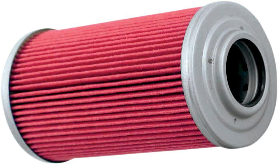 KN-556 - K&N Performance Oil Filter For Sea-doo (BRP) GTI 130 2007-2016 - Red/Silver
