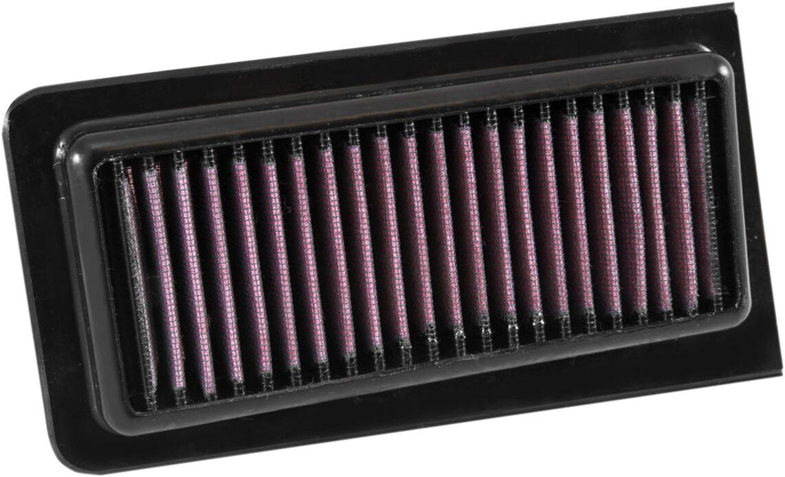 SU-6303 - K&N High Flow Air Filter For Suzuki AN 650 2002-2007 - Black/Red