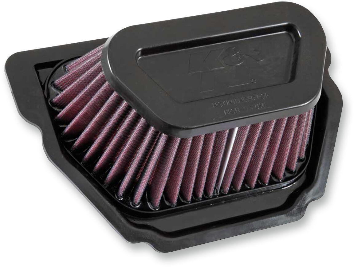 YA-1015R - K&N Race Spec High Flow Air Filter For Yamaha MT-10 2016-2021 - Black/Red