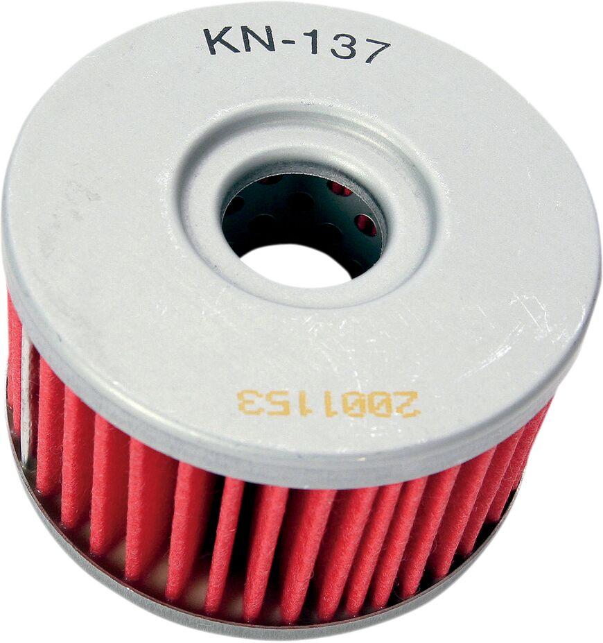 KN-137 - K&N Performance Oil Filter For Ccm 644 2003-2005 - Red/Silver