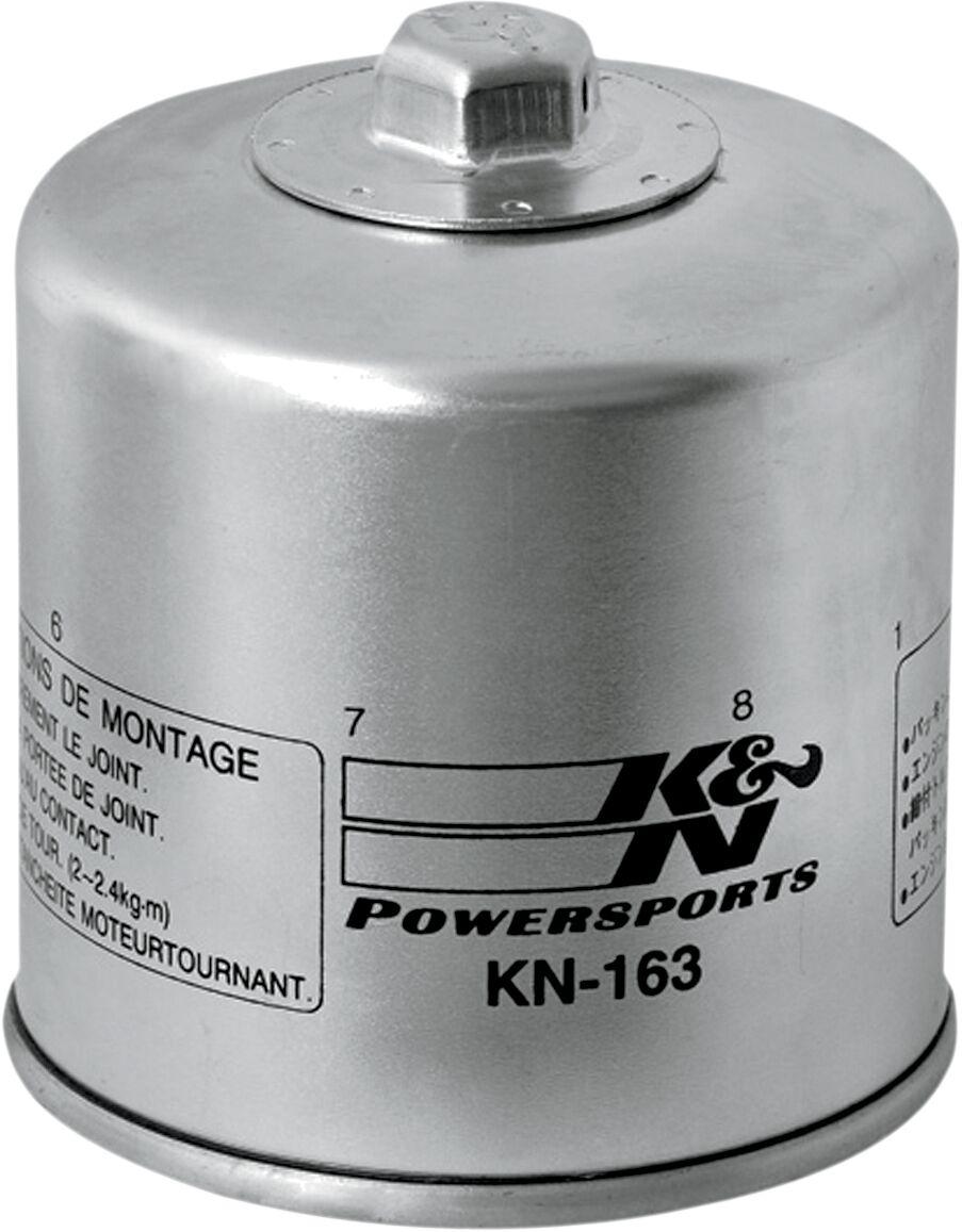 KN-163 - K&N Performance Oil Filter For BMW K 100 1982-1990 - Chrome