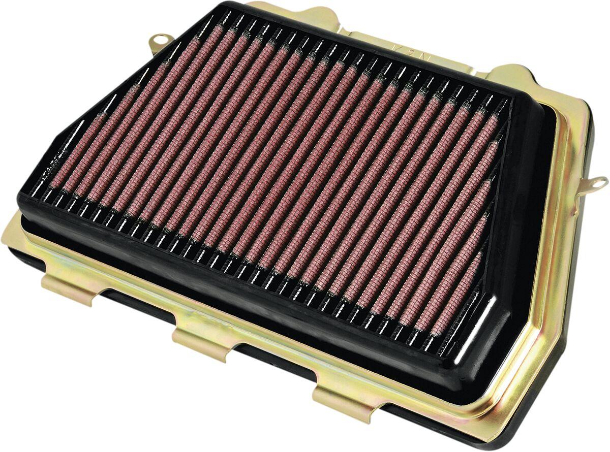 HA-1008 - K&N High Flow Air Filter For Honda CBR 1000 RR 2008-2016 - Black/Gold/Red