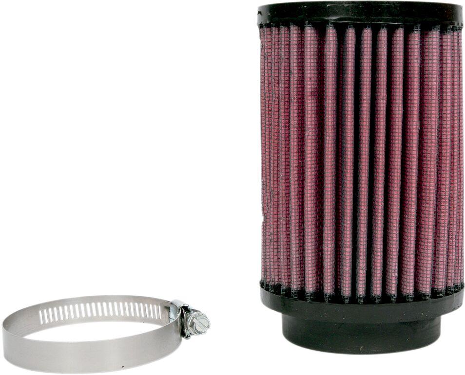 RU-0810 - K&N Universal Clamp On Air Filter For Yamaha TDM 850 1997-1998 - Black/Red