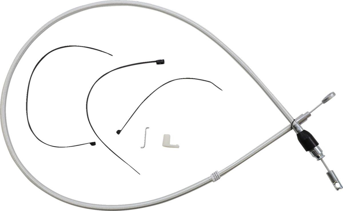 323416HE - Magnum Shielding Sterling Chromite II Quick Connect Clutch Cable For Harley Davidson FLDE 1750 2018-2020 127 cm (50") - Chrome